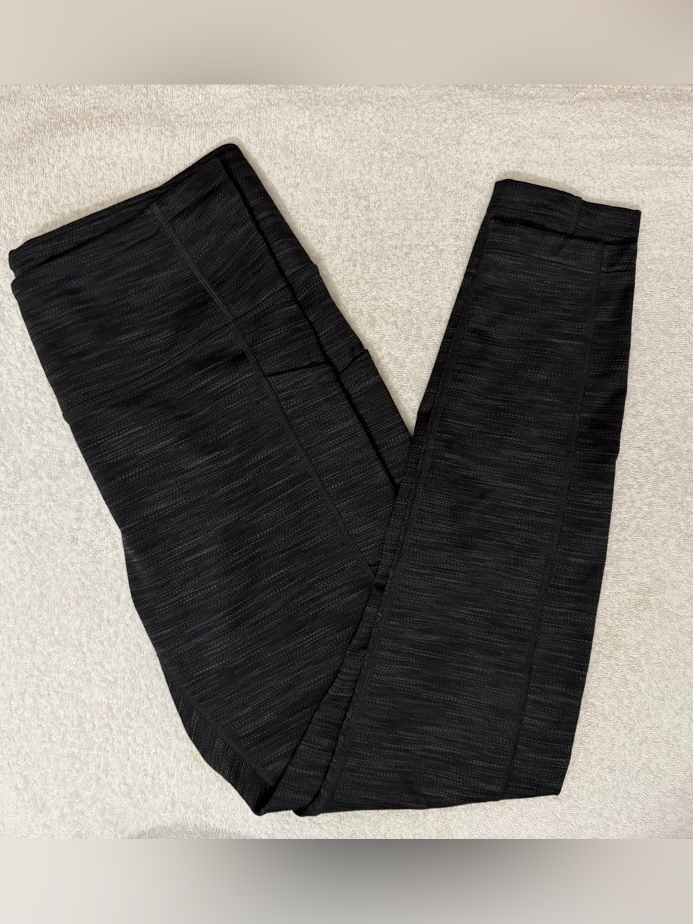 Mondetta Performance Luxury Brushed Jacquard High Waist Legging Space Dye Marled